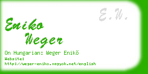 eniko weger business card